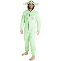 Disney Men's Mandalorian Onesie Loungewear in Green | Size: XL