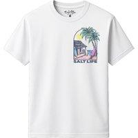 Salt Life Men's Beach Shack T-Shirt in White | Size: Medium