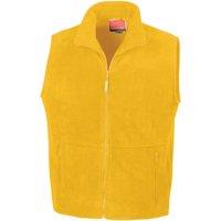 Result Men's Polartherm Fleece Lined Body Warmer in Yellow | Size: Small