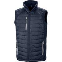 Result Men's Compass Softshell Padded Gilet in Dark Navy | Size: Large