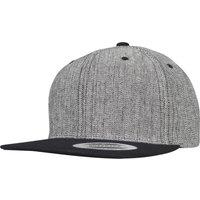 Flexfit by Yupoong Men's Melange Solid Snapback Cap in Black