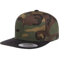 Flexfit Men's Two Tone Classic Camo Snapback Cap in Dark Green