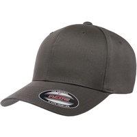 Yupoong Men's Flexfit Fitted Baseball Cap in Mid Grey | Size: S/M