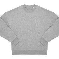 B&C Men's Influence Plain Crew Neck Sweatshirt in Grey | Size: Large