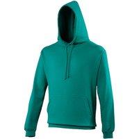 AWDis Men's College Hooded Sweatshirt Hoodie in Jade | Size: Large