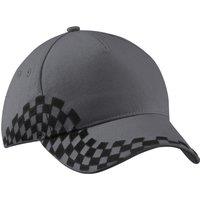 Beechfield Men's Grand Prix Baseball Cap Pack of 2 in Mid Grey