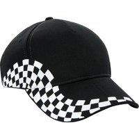 Beechfield Men's Grand Prix Baseball Cap Pack of 2 in Black