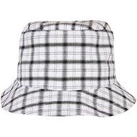 Flexfit Men's Checked Bucket Hat in White
