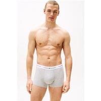 Tommy Hilfiger Men's Signature 3 Pack Cotton Trunks - Grey Black White | Size: Small