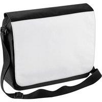 Bagbase Men's Sublimation Messenger Bag in Black