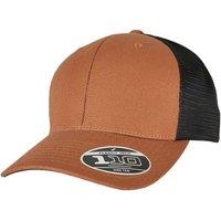 Flexfit Men's 110 Canvas Structured Trucker Cap in Camel