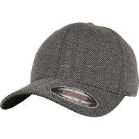 Flexfit by Yupoong Men's Herringbone Melange Cap in Black | Size: S/M