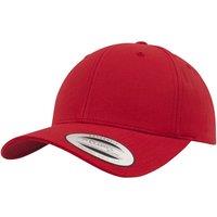 Yupoong Men's Flexfit Classic Curved Snapback Cap in Red