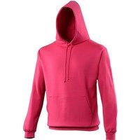 AWDis Men's College Hooded Sweatshirt Hoodie in Pink | Size: XS