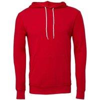 Bella + Canvas Men's Polycotton Pullover Hoodie in Red | Size: XS