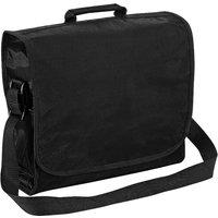 Quadra Men's Plain Rrd Messenger Bag (9 Litres) Pack of 2 in Black