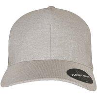 Yupoong Men's Flexfit Delta Melange Carbon Baseball in Silver | Size: S/M