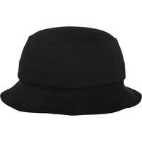Flexfit by Yupoong Men's Cotton Twill Bucket Hat in Black