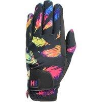 Hy5 Men's Lightweight Printed Riding Gloves in Purple | Size: XL