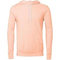 Bella + Canvas Men's Polycotton Pullover Hoodie in Peach | Size: XL