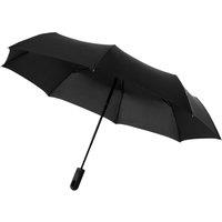 Marksman Men's 21.5 Inch Traveller 3-Section Auto Open & Close Umbrella in Black