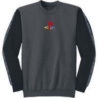 Playstation Men's Japanese Sleeve Print Black Sweatshirt | Size: Small