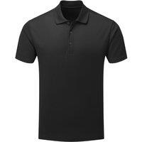 Premier Men's Polo Shirt in Black | Size: 3XL