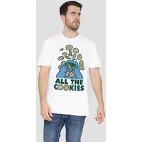 Sesame Street All The Cookies T-Shirt, White | Size: Large