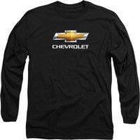 Chevrolet s Chevy Bowtie Stacked Long Sleeve T-Shirt, Black | Size: XL