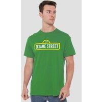 Sesame Street Rough Logo T-Shirt, Kelly Green | Size: Small