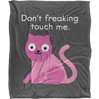 David Olenick Purrsonal Space Silky Touch Super Soft Throw Blanket 152 X 127 cm in White