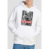 Sesame Street Sesame Hoodie, White | Size: Large