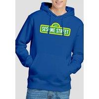 Sesame Street Logo Hoodie, Royal | Size: 2XL