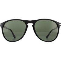 Persol Men's Aviator Black Green Sunglasses
