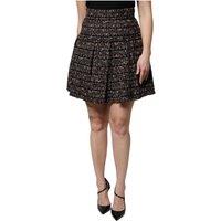 Dolce & Gabbana Women's Multicolor High Waist Tartan Tweed A-line Mini Skirt | Size: 8