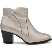 Paradox London Women's Belinda' Mid Block Heel Ankle Boot in Metallics | Size: 4E