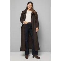 Wallis Women's Funnel Neck Coat in Chocolate | Size: 16