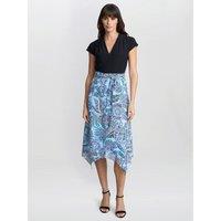Gina Bacconi Women's Charlotte Handkerchief Skirt Dress | Size: 10