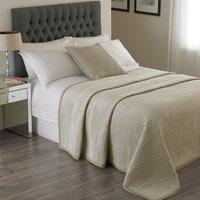 Paoletti Brooklands Quilted Bedspread in Metallic Gold