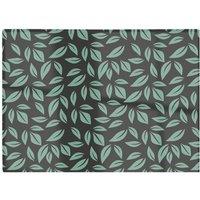 Warren Reed - Designer Delicate Leaf Glass Chopping Board in Green