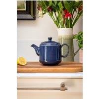 Scandi Home Frederiksberg Navy Blue Reactive Glaze Ceramic 1L Infuser Teapot