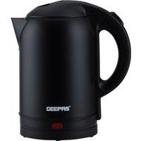 Geepas 1.8L Cordless Stainless Steel Jug Kettle Black 1800W Rapid Boil