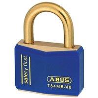 ABUS Mechanical T84mb Series Rustproof Padlock in Blue