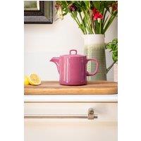 Scandi Home Oslo Pink Reactive Glaze Ceramic 1L Infuser Teapot in Bright Pink
