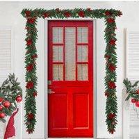 Leaper 2.7M Christmas Vine Hanging Decoration Garland with Lights in Green