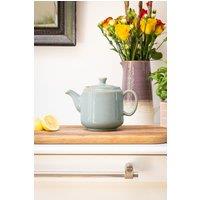 Scandi Home Frederiksberg Duck Egg Blue Reactive Glaze Ceramic 1L Infuser Teapot