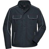 James and Nicholson Men's Workwear Softshell Jacket in Dark Grey | Size: XL