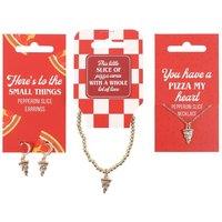 Something Different Men's Pizza Jewellery Set (Pack of 18) in Gold