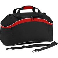 Bagbase Men's Teamwear Sport Holdall Duffle Bag (54 Litres) Pack of 2 in True Black