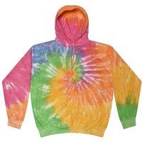 Colortone Men's Rainbow Tie Dye Pullover Hoodie | Size: 2XL